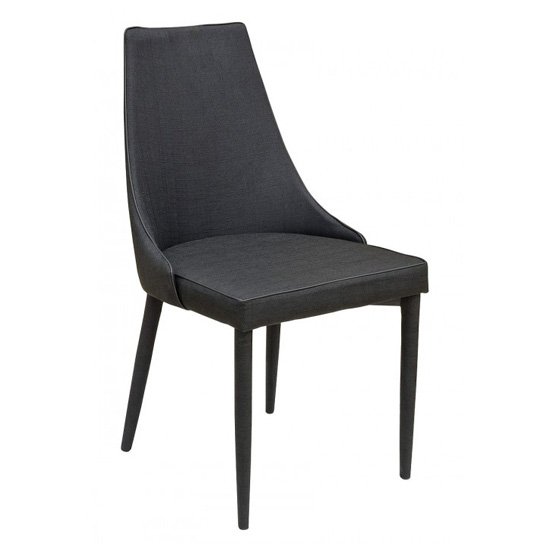 Cajsa Fabric Dining Chair In Deep Blue - MyDiningFurniture.com