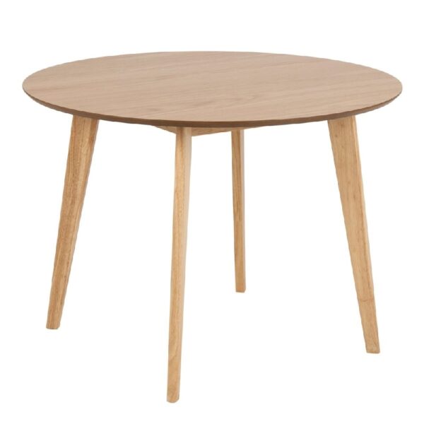 Riga Wooden Dining Table Round Small In Oak