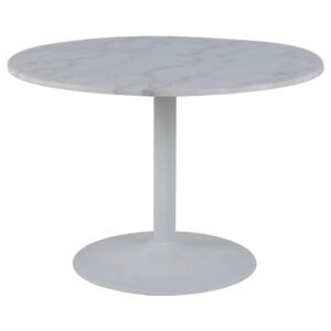 Taraji Marble Dining Table With White Base In Guangxi White